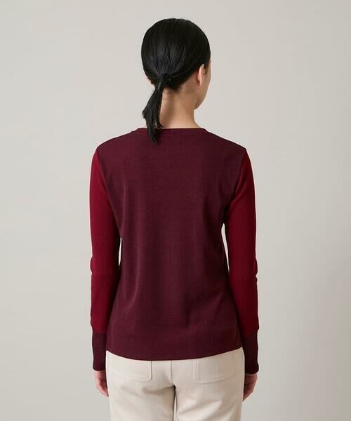 HIROKO KOSHINO / ヒロココシノ カットソー | 配色ブロッキングデザインカットソー/日本製/洗える | 詳細2