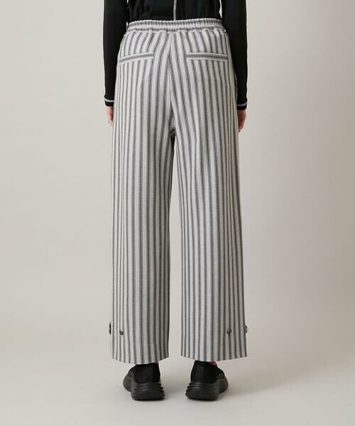 HIROKO KOSHINO / ヒロココシノ その他パンツ | 裾ボタンストライプイージーパンツ/洗える | 詳細2