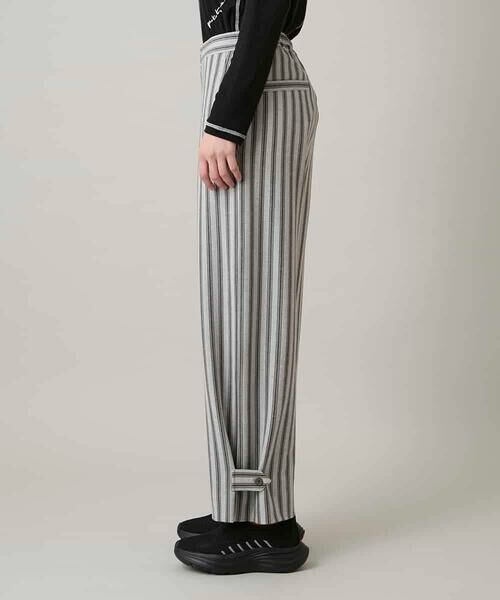 HIROKO KOSHINO / ヒロココシノ その他パンツ | 裾ボタンストライプイージーパンツ/洗える | 詳細4