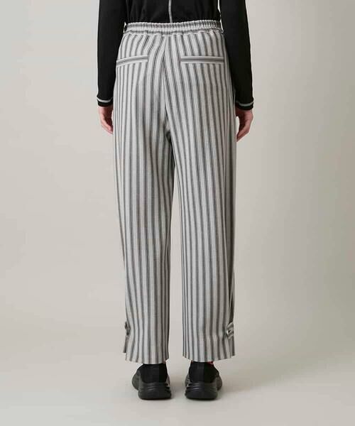 HIROKO KOSHINO / ヒロココシノ その他パンツ | 裾ボタンストライプイージーパンツ/洗える | 詳細5