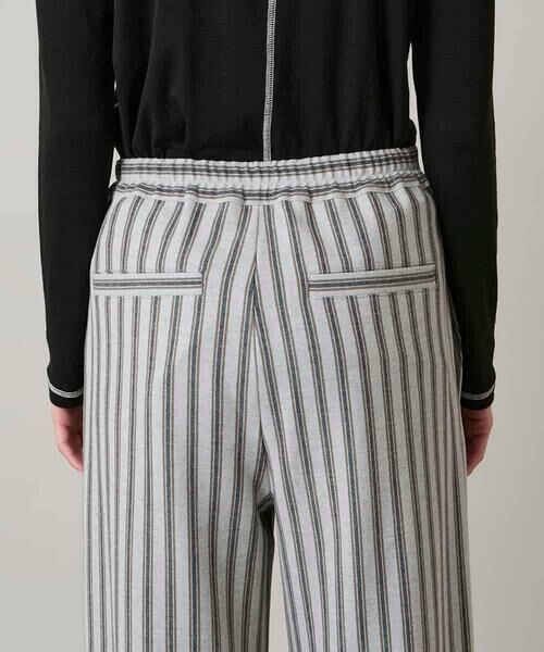 HIROKO KOSHINO / ヒロココシノ その他パンツ | 裾ボタンストライプイージーパンツ/洗える | 詳細7