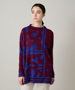 HIROKO KOSHINO / ヒロココシノ チュニック | 幾何ペイズリーボックスシルエットチュニック/日本製/洗える