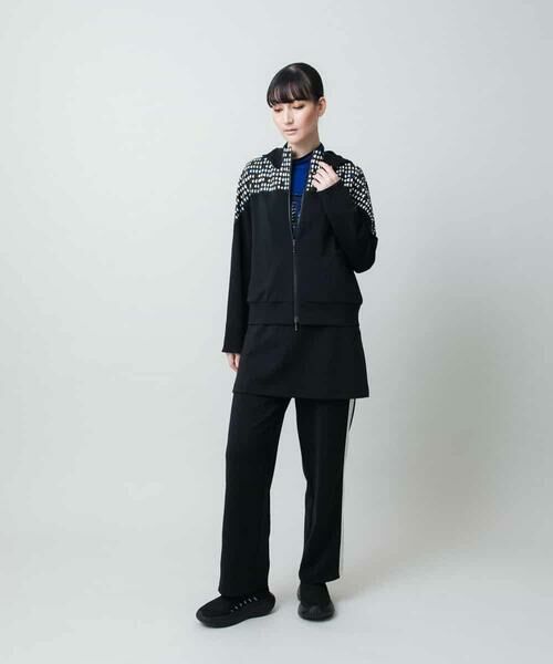 HIROKO KOSHINO / ヒロココシノ その他パンツ | サイドラインレイヤードカバーパンツ/洗える | 詳細11