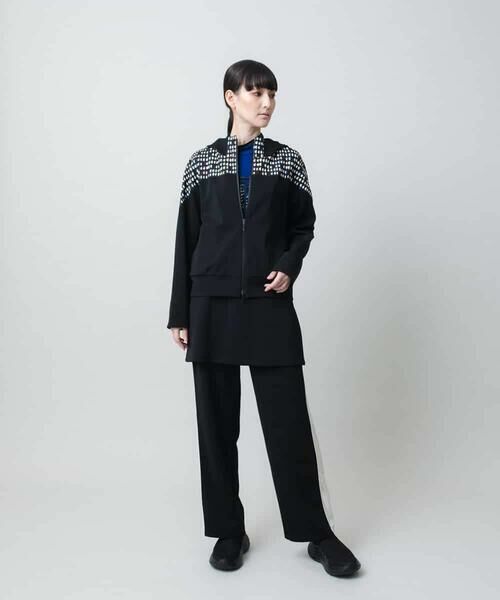 HIROKO KOSHINO / ヒロココシノ その他パンツ | サイドラインレイヤードカバーパンツ/洗える | 詳細9