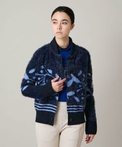 HIROKO KOSHINO / ヒロココシノ カーディガン・ボレロ | ジャガードニットカーディガン/日本製