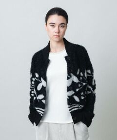 HIROKO KOSHINO / ヒロココシノ カーディガン・ボレロ | ジャガードニットカーディガン/日本製
