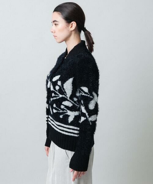 HIROKO KOSHINO / ヒロココシノ カーディガン・ボレロ | ジャガードニットカーディガン/日本製 | 詳細2