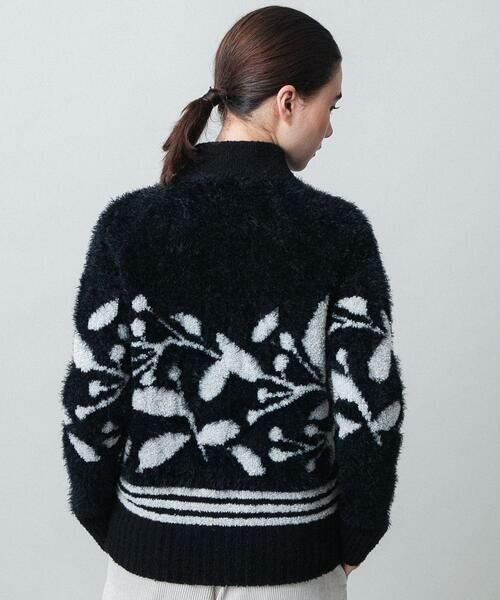 HIROKO KOSHINO / ヒロココシノ カーディガン・ボレロ | ジャガードニットカーディガン/日本製 | 詳細3