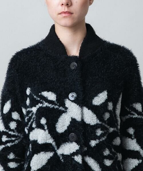 HIROKO KOSHINO / ヒロココシノ カーディガン・ボレロ | ジャガードニットカーディガン/日本製 | 詳細5