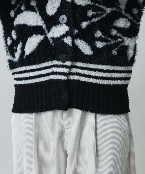 HIROKO KOSHINO / ヒロココシノ カーディガン・ボレロ | ジャガードニットカーディガン/日本製 | 詳細8