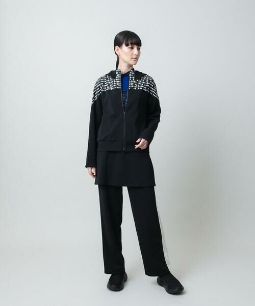 HIROKO KOSHINO / ヒロココシノ パーカー | 小付きドットブロッキングデザインパーカー/洗える | 詳細11