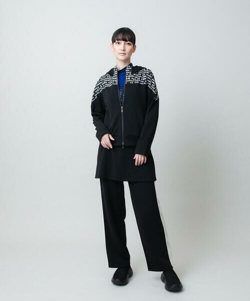 HIROKO KOSHINO / ヒロココシノ パーカー | 小付きドットブロッキングデザインパーカー/洗える | 詳細12