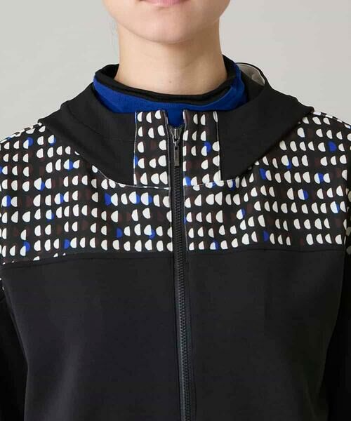 HIROKO KOSHINO / ヒロココシノ パーカー | 小付きドットブロッキングデザインパーカー/洗える | 詳細4