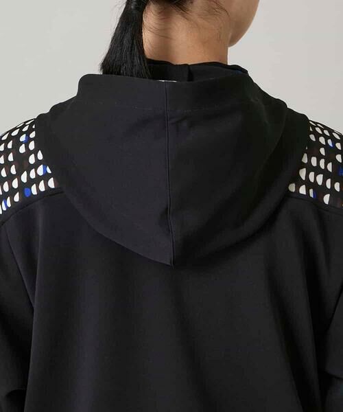 HIROKO KOSHINO / ヒロココシノ パーカー | 小付きドットブロッキングデザインパーカー/洗える | 詳細5