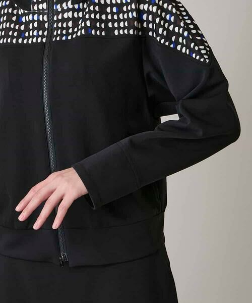 HIROKO KOSHINO / ヒロココシノ パーカー | 小付きドットブロッキングデザインパーカー/洗える | 詳細6