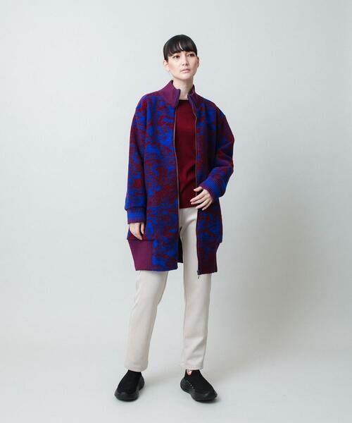 HIROKO KOSHINO / ヒロココシノ その他アウター | 幾何ペイズリージャカードニットコート | 詳細12