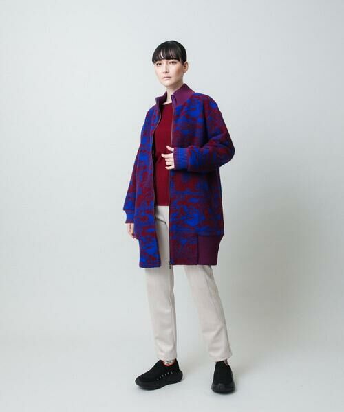 HIROKO KOSHINO / ヒロココシノ その他アウター | 幾何ペイズリージャカードニットコート | 詳細13