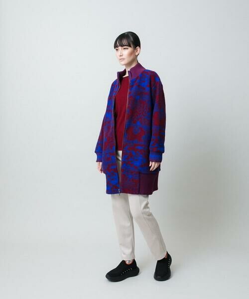 HIROKO KOSHINO / ヒロココシノ その他アウター | 幾何ペイズリージャカードニットコート | 詳細14