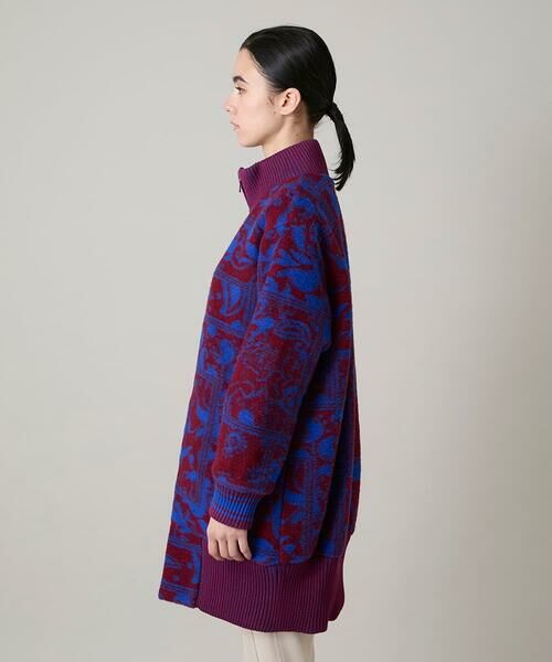 HIROKO KOSHINO / ヒロココシノ その他アウター | 幾何ペイズリージャカードニットコート | 詳細2