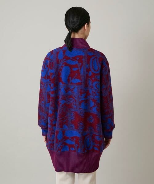 HIROKO KOSHINO / ヒロココシノ その他アウター | 幾何ペイズリージャカードニットコート | 詳細3