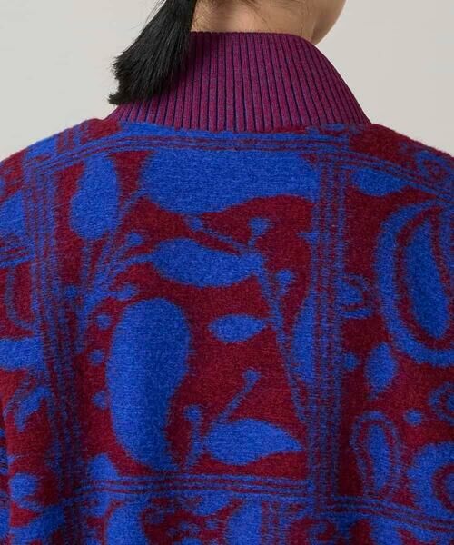 HIROKO KOSHINO / ヒロココシノ その他アウター | 幾何ペイズリージャカードニットコート | 詳細5
