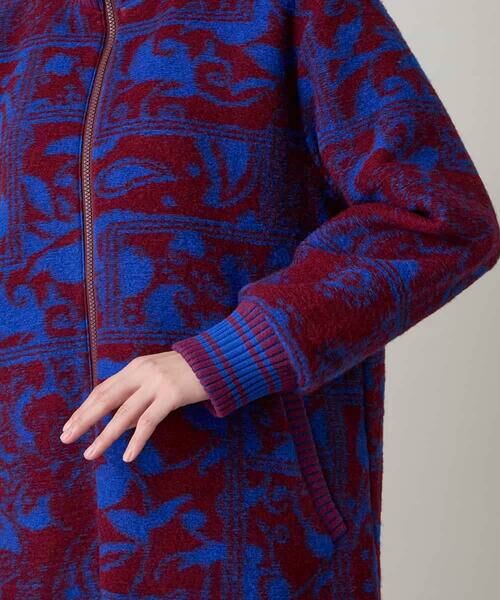 HIROKO KOSHINO / ヒロココシノ その他アウター | 幾何ペイズリージャカードニットコート | 詳細6