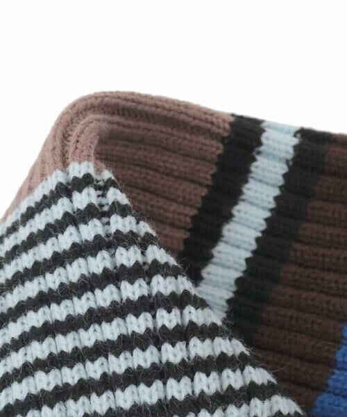 HIROKO KOSHINO / ヒロココシノ マフラー・ショール・スヌード・ストール | ボーダーニットプチマフラー/洗える | 詳細3