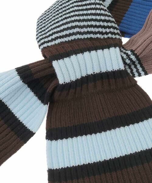 HIROKO KOSHINO / ヒロココシノ マフラー・ショール・スヌード・ストール | ボーダーニットプチマフラー/洗える | 詳細4