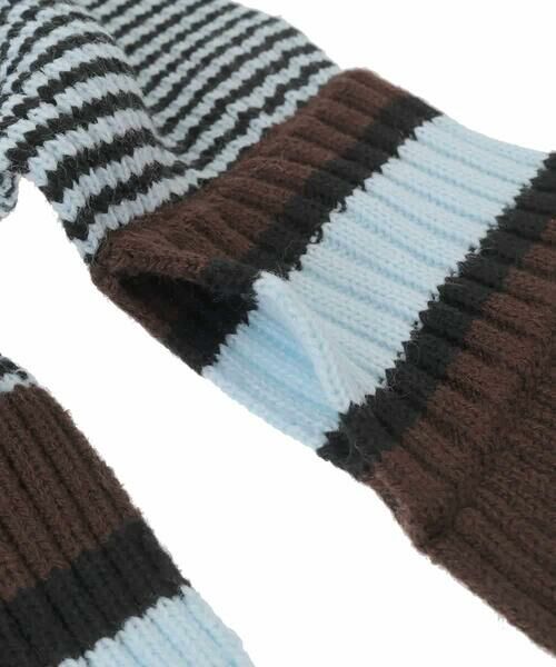 HIROKO KOSHINO / ヒロココシノ マフラー・ショール・スヌード・ストール | ボーダーニットプチマフラー/洗える | 詳細5