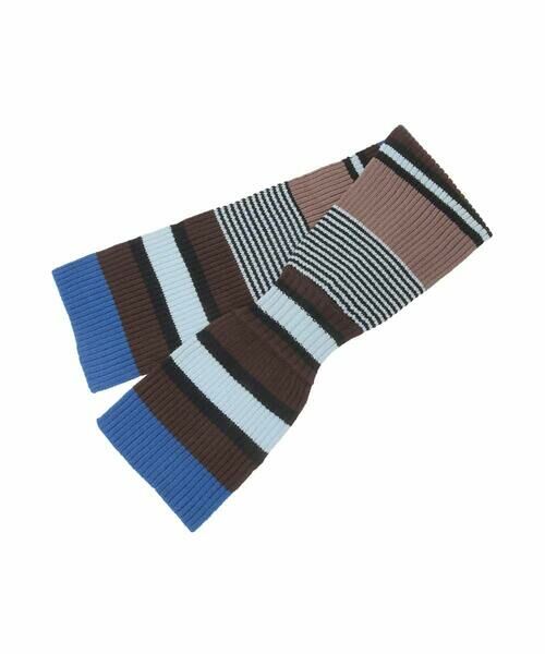 HIROKO KOSHINO / ヒロココシノ マフラー・ショール・スヌード・ストール | ボーダーニットプチマフラー/洗える | 詳細6