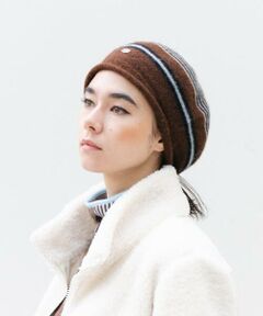 HIROKO KOSHINO / ヒロココシノ キャップ | ボーダーニットベレー