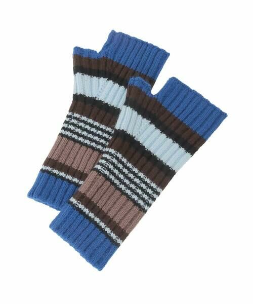 HIROKO KOSHINO / ヒロココシノ 手袋 | ボーダーニットグローブ/洗える | 詳細1