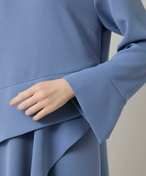 HIROKO KOSHINO / ヒロココシノ ドレス | アシンメトリーカッティングドレス/日本製/洗える | 詳細6