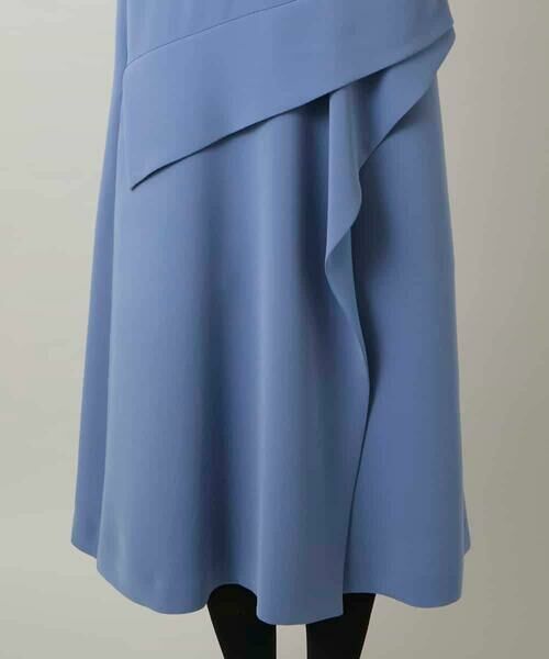 HIROKO KOSHINO / ヒロココシノ ドレス | アシンメトリーカッティングドレス/日本製/洗える | 詳細8