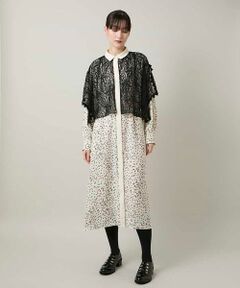 HIROKO KOSHINO / ヒロココシノ ロング・マキシ丈ワンピース | ケープライクシャツワンピース/日本製