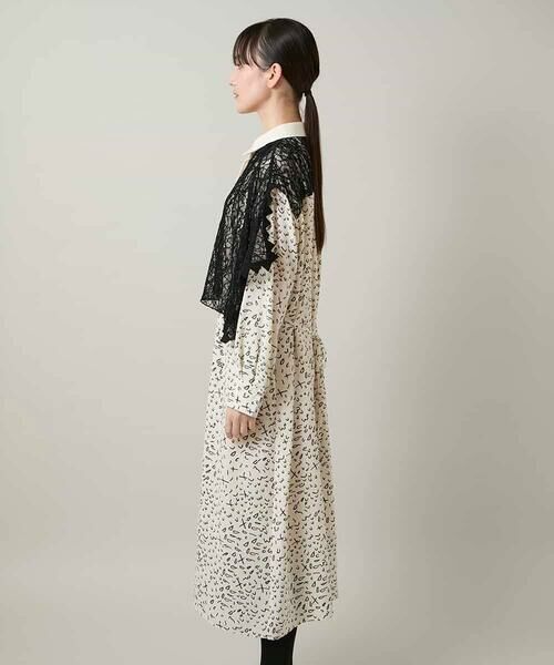 HIROKO KOSHINO / ヒロココシノ ロング・マキシ丈ワンピース | ケープライクシャツワンピース/日本製 | 詳細2