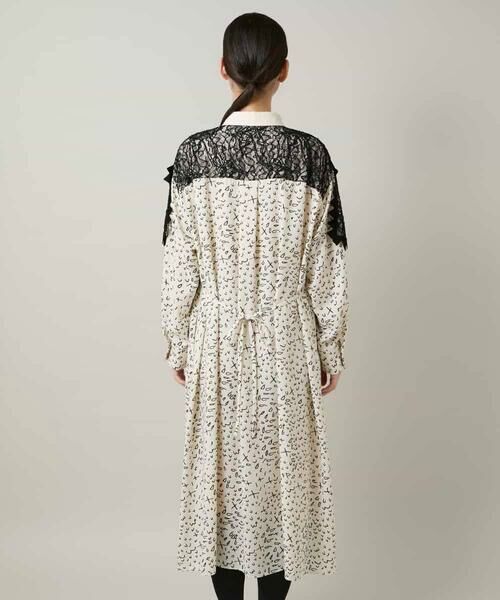 HIROKO KOSHINO / ヒロココシノ ロング・マキシ丈ワンピース | ケープライクシャツワンピース/日本製 | 詳細3