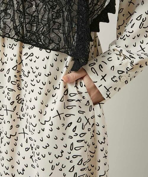 HIROKO KOSHINO / ヒロココシノ ロング・マキシ丈ワンピース | ケープライクシャツワンピース/日本製 | 詳細7