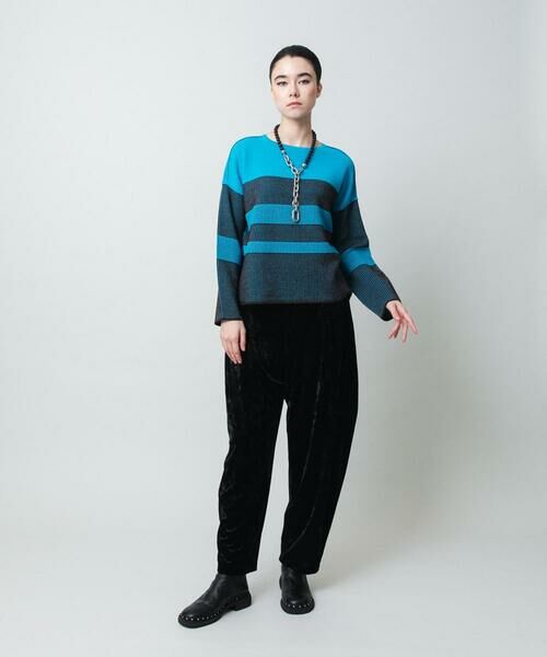 HIROKO KOSHINO / ヒロココシノ ニット・セーター | 配色ボーダー柄ウールニット | 詳細10