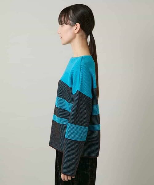 HIROKO KOSHINO / ヒロココシノ ニット・セーター | 配色ボーダー柄ウールニット | 詳細2