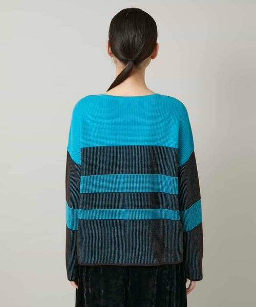 HIROKO KOSHINO / ヒロココシノ ニット・セーター | 配色ボーダー柄ウールニット | 詳細3