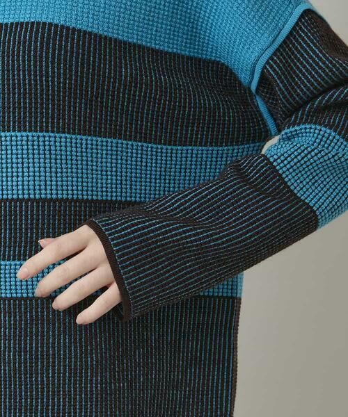 HIROKO KOSHINO / ヒロココシノ ニット・セーター | 配色ボーダー柄ウールニット | 詳細6