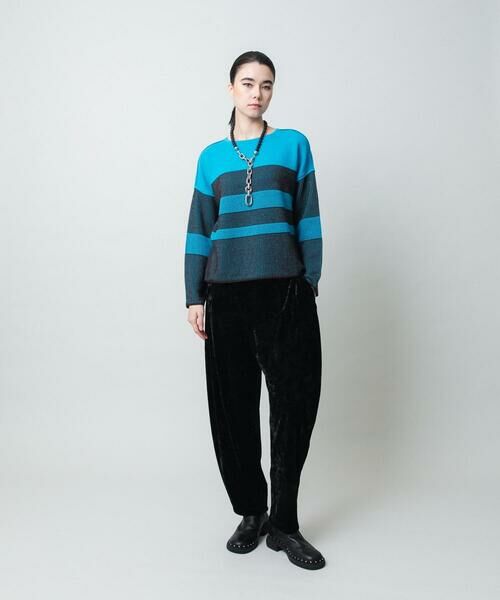 HIROKO KOSHINO / ヒロココシノ ニット・セーター | 配色ボーダー柄ウールニット | 詳細9