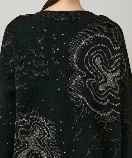 HIROKO KOSHINO / ヒロココシノ ニット・セーター | ラメフラワージャカードニット/日本製 | 詳細5