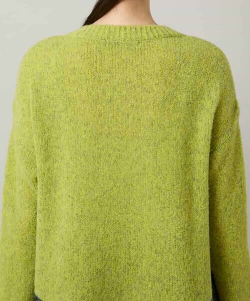 HIROKO KOSHINO / ヒロココシノ ニット・セーター | バイカラーブークレヤーンニット/日本製 | 詳細5