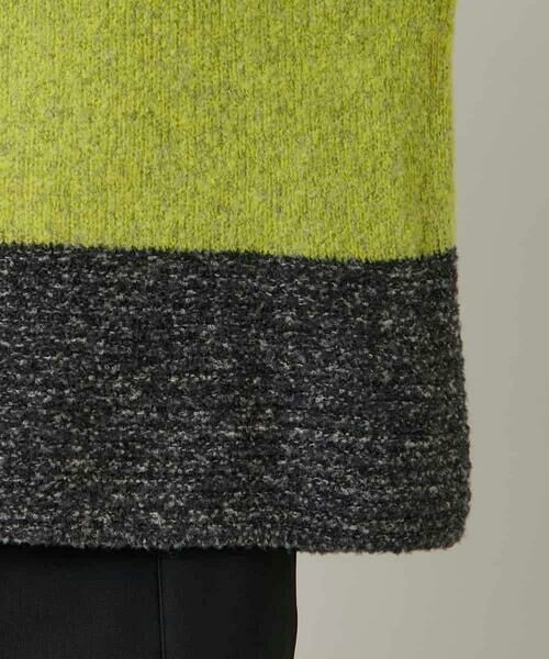 HIROKO KOSHINO / ヒロココシノ ニット・セーター | バイカラーブークレヤーンニット/日本製 | 詳細7