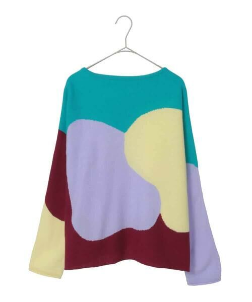 HIROKO KOSHINO / ヒロココシノ ニット・セーター | ブロックアートインターシャドルマンニット/日本製（マルチ）