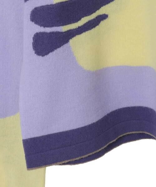 HIROKO KOSHINO / ヒロココシノ ニット・セーター | ブロックアートインターシャニットプルオーバー/日本製 | 詳細4