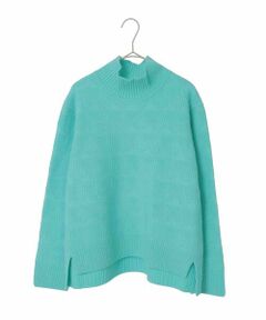 HIROKO KOSHINO / ヒロココシノ ニット・セーター | 幾何ジャカードウールニットプルオーバー/日本製