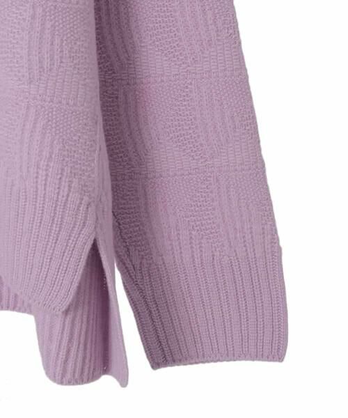 HIROKO KOSHINO / ヒロココシノ ニット・セーター | 幾何ジャカードウールニットプルオーバー/日本製 | 詳細3